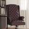 Flash Furniture Executive Chair Fixed Arms, 20" to 23" Height, Leather, Burgundy CI-360-BY-GG - alternate 4